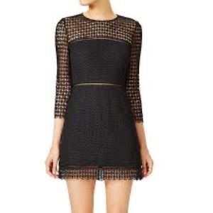 Cynthia Rowley black lace dress